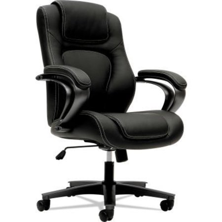 HON HON VL402 Series Executive High-Back Chair, 250 Lbs. Cap., Blk Seat, Iron Gray Frame, Vinyl HVL402.EN11